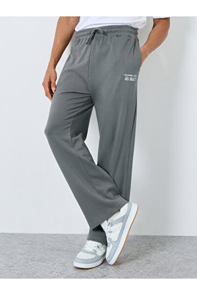 Styli Men Grey Plain Oversized Joggers