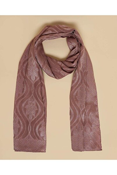 R&B Dusty Pink Women's Self Patterned Scarf