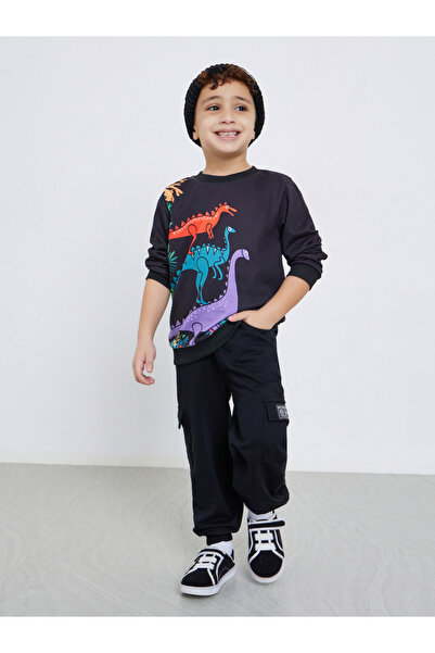 Styli Boys Elasticated Cuff Cargo Pocket Joggers