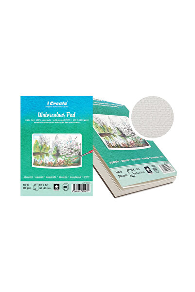 I Create A5 Watercolour Pad | 300 gsm, 30 Sheets