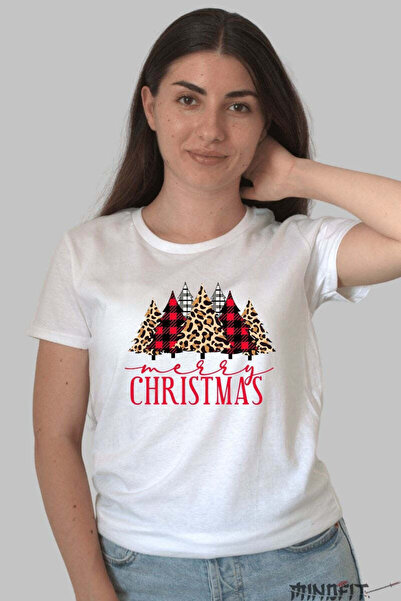 GILDAN Tricou De Craciun Merry Christmas Cu Braduti Festivi Dama