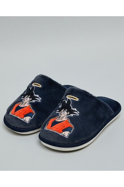 R&B Grey Boy's Dragon Ball Bedroom Slippers