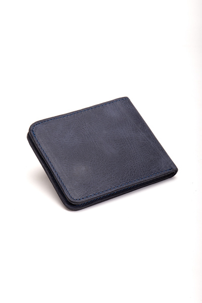 Niki Leather Mount Genuine Leather Minimal Wallet with Coin Compartment, Card Holder and Magnetic Closure
