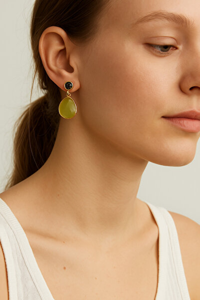 LEYLART JEWELLERY Elf Altın kaplama küpe