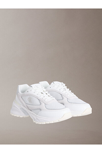 Calvin Klein Leather and Breathable Mesh Trainers