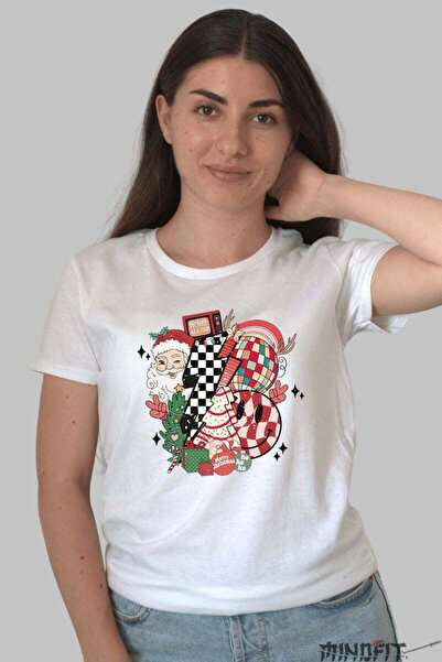 GILDAN Tricou De Craciun Haos Festiv Cu Mosul Dama