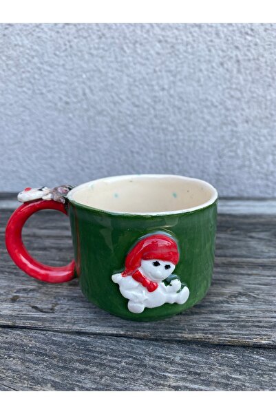 Gesto seramik New Year's Snowman + Deer Short Mug 180 ml