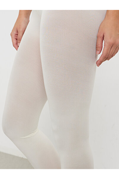 Styli White Knitted Tights