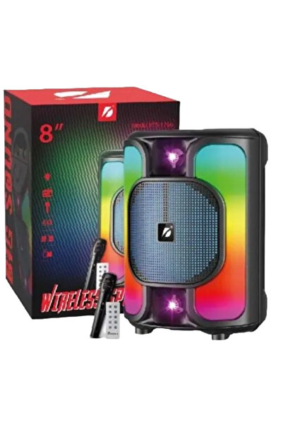 AHMED Boxa Portabila 8" KTS-1766 RGB cu Microfon si Telecomanda