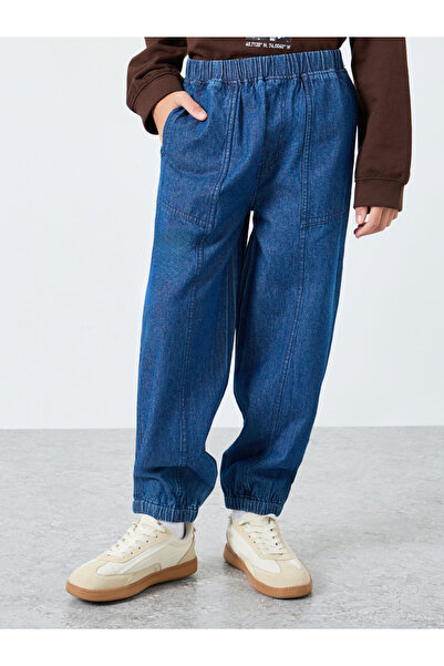 Styli Teens Blue Paneled Jeans with Pockets