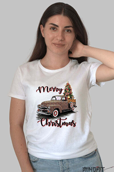 GILDAN Tricou De Craciun Camioneta Cu Brad Impodobit Dama