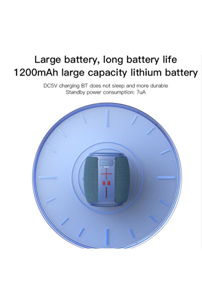 Mihai Portable Speaker KP 539 Wireless Bluetooth 500maH 5W LED Lights