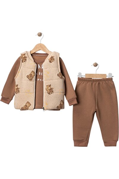 Buqete Aycik Printed Vest Set Three Thread Men's Suit