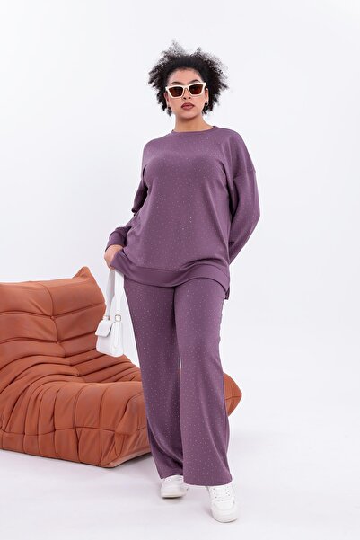 Siyezen Plus Size Sparkling Stone Modal Fabric Comfortable Set