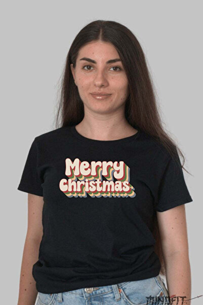 GILDAN Tricou De Craciun Merry Christmas Retro Vibes Dama