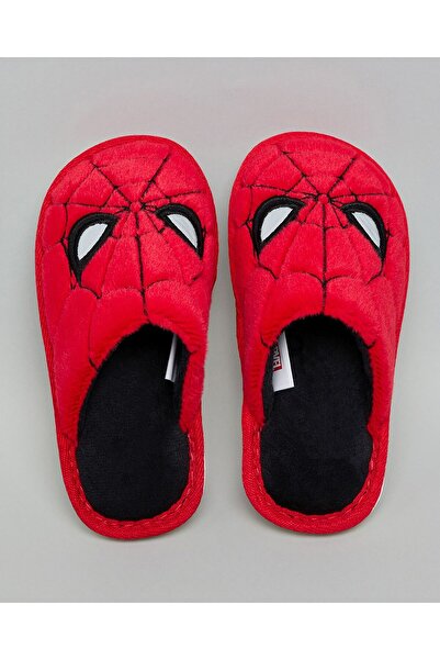 R&B Red Boy's Spiderman Bedroom Slippers