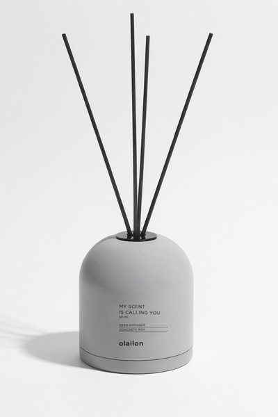 olailon Concarte Vanilya Kokulu, Dekoratif Oda Kokusu 50 ml. Gri Renk