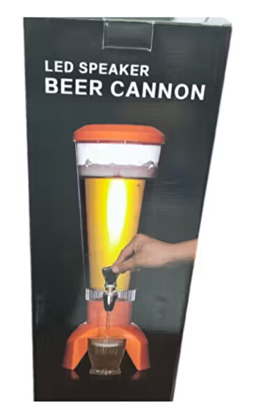 Amir Beer Dispenser with Bluetooth Speaker and LED Beer Cannon 3L for Parties