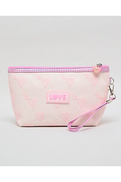 R&B Pink Women's Patterned Cosmetic Pouch