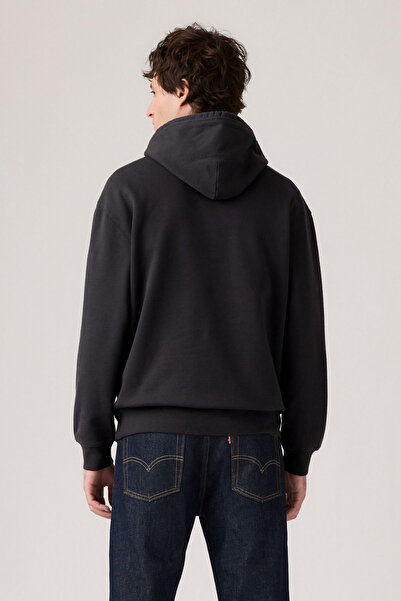 Levi's Μαύρο ανδρικό φούτερ με κουκούλα