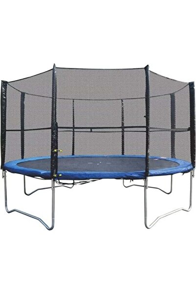 Generic 12-Foot Heavy-Duty Indoor Trampoline with Safety Net