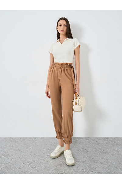 Take Two By Styli Paperbag Waist Tie Detail Pants