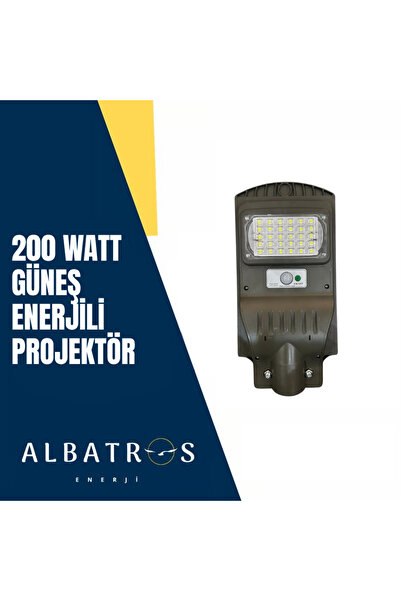 ALBATROS 200 Watt Güneş Enerjili Projektör