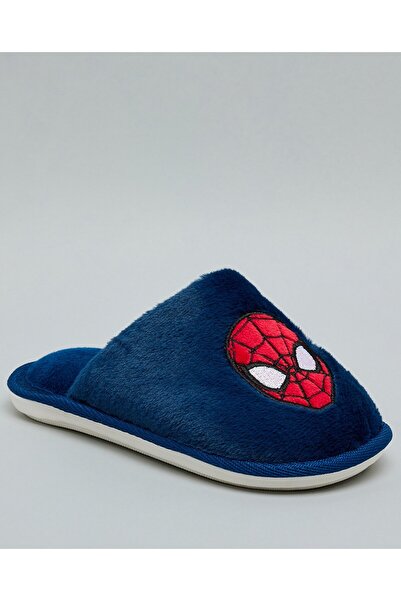 R&B شبشب غرفة نوم سبايدرمان للأولاد باللون الأزرق الداكن