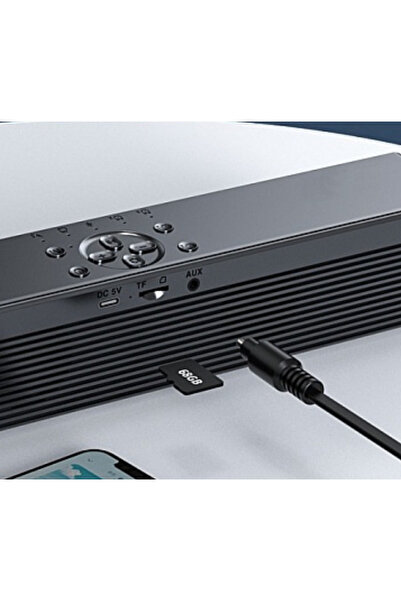 Mihai Portable Speaker with SD Bluetooth Alarm Clock Andowl QYXB133