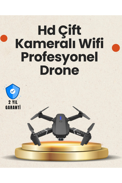 Mey İthalat ® Yükseklik Sabitlemeli Katlanabilir Drone 1080P 4K Kamera Seçenekli