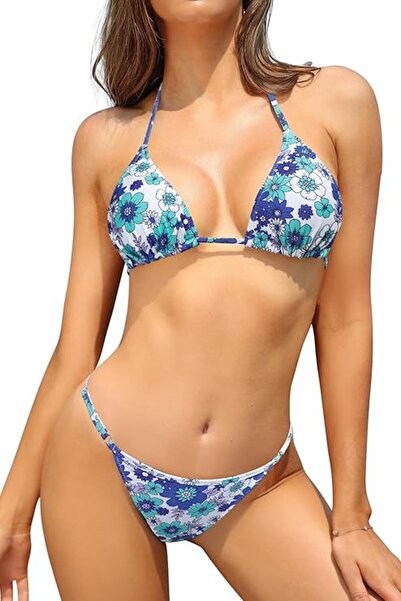 Dotail SHEKINI women's swimsuit, size XS, 2 pieces, Brazilian tanga briefs, f...