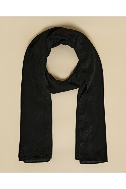R&B Black Women's Self Patterned Scarf