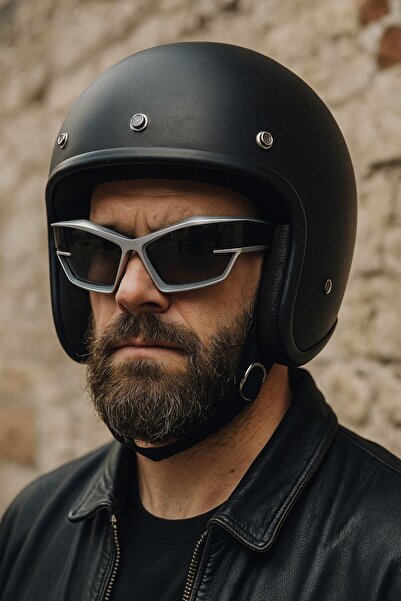 Angel Eyes Futuristik Erkek Spor Çerçeve Motorcu Gözlüğü, Dayanıklı Malzeme, ...