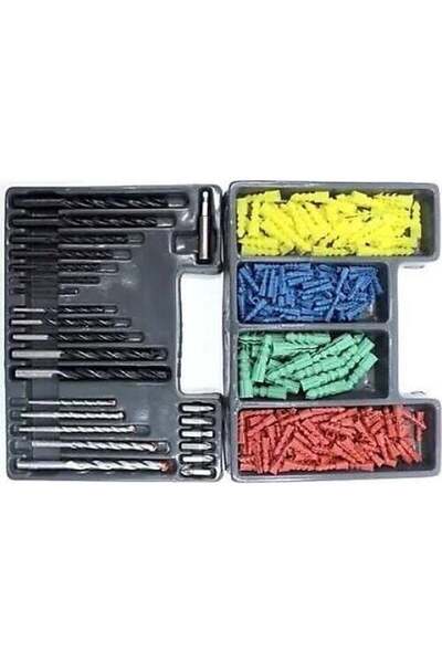 Genel Markalar Real Özs 10511 Matkap Ucu Ve Dübel Seti 300 Parça