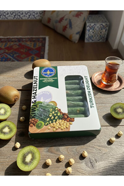 AiroBazar حلوى اللوكم بالكيوي والجوز 125 جرام - حلوى تركية بالكيوي والجوز غني...