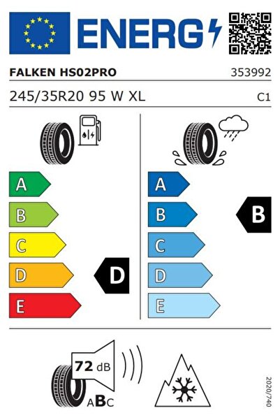 Falken Winter Tire Eurowinter HS02PRO 245/35R20 95W
