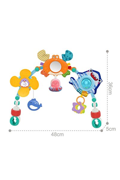 huanger Sea World HE0315 adjustable playpen for stroller or crib, 0-36 months, Multicolor