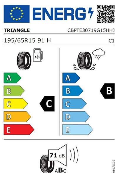 TRIANGLE Summer Tire ReliaXTouring TE307 195/65R15 91H