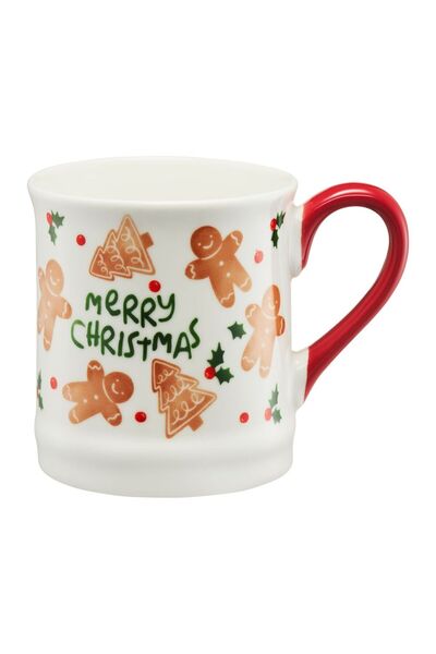 Ambition Cookies Mug, cookie pattern, porcelain, 330 ml, White/Multicolor