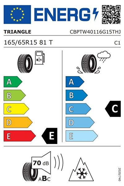 TRIANGLE Winter Tire TW401 165/65R15 81T