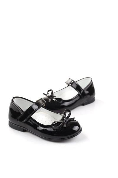 Sibel K.1181 Velcro Ballerina Ballet Shoes - Black - 23