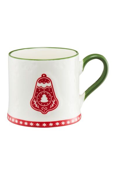 Ambition Cookies mug, bell model, porcelain, 300 ml, White/Multicolor