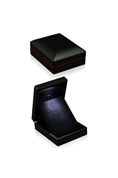 OTTOTESBİH Siyah Hediye Kutusu, Premium Işıklı Kolye Kutusu