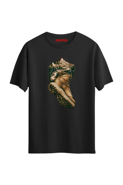 Eastek Hiking Boots Design Printed , Men's T-Shirt, Women's T-Shirt, Unisex T-Shirt