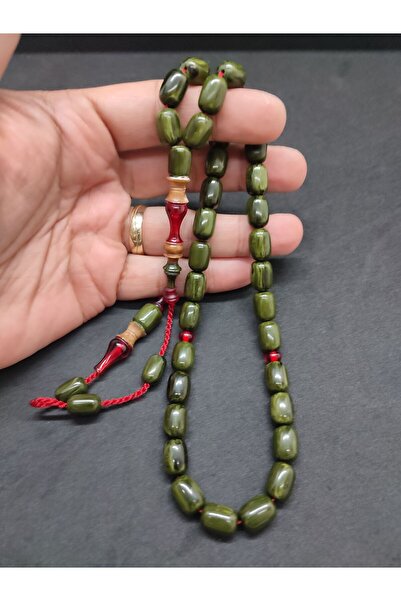 İskeçe Exclusive Emine Reşvani Masterpiece Imame Hitame Old Catalin Pearl Black Tightening Amber Certified 8734