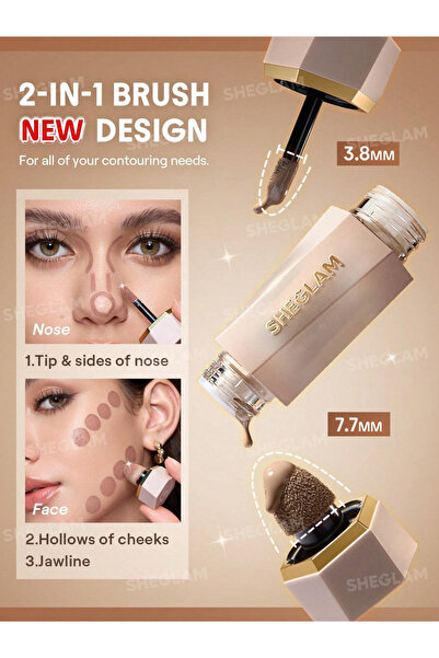 SHEGLAM Precision Sculpt Liquid Contour Duo - Amber