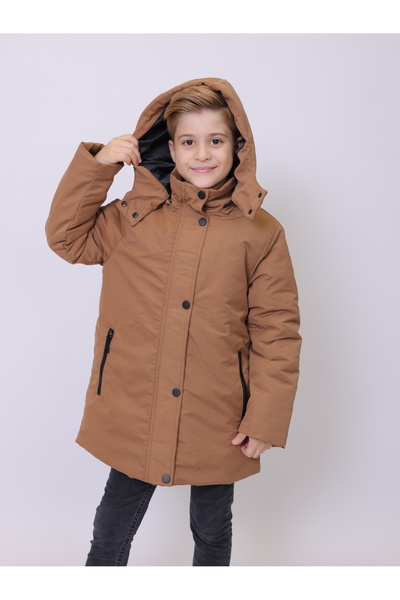 PIQUE Children's coat Hooded boys' parka