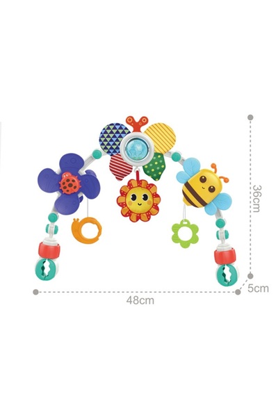 huanger Flower HE0305 adjustable playpen for stroller or crib, 0-36 months, Multicolor