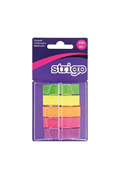 Strigo Etichete Indexare Adezive, 5 Culori, 200 File