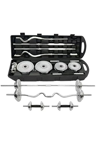 ZOCO BODY FIT Set de gantere, Zoco Body Fit®, greutate totală 55 kg, crom
